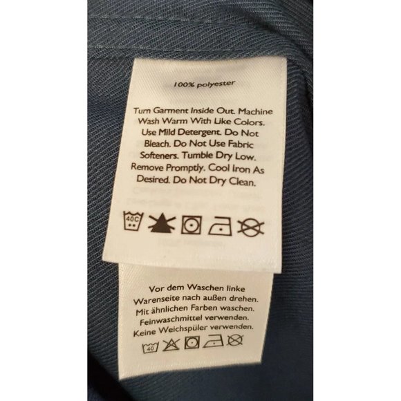 Eddie Bauer Men's Size XL Navy Blue Thick Button Up Shirt Button Pockets - Picture 6 of 7